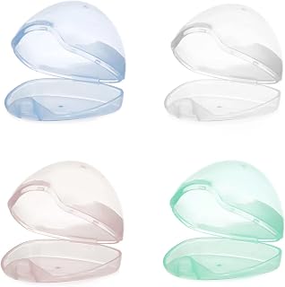 PandaEar Dummy Holder Case| 4 Pack Pacifier Case Dummy Box Cover Snoother Pods| Universal Pacifier Box Accessories Holders for Travel| BPA Free