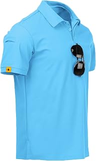 ZITY Mens Polo Shirt Short Sleeve Moisture Wicking Athletic Golf Polos