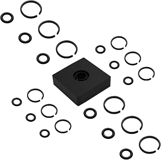 (6+6 Sets) 1/2”& 3/8" Impact Retaining Ring Clip Friction Ring with O-Ring | Fits for Mmiwauukiiii Electric/Pneumatic Type Impact Wrench, Retainer Ring Anvil Install Tool Included