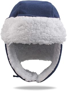 PESAAT Warm Baby Winter Hats for Girls Toddler Trapper Hat Fleece Kids Boys Earflap Beanie