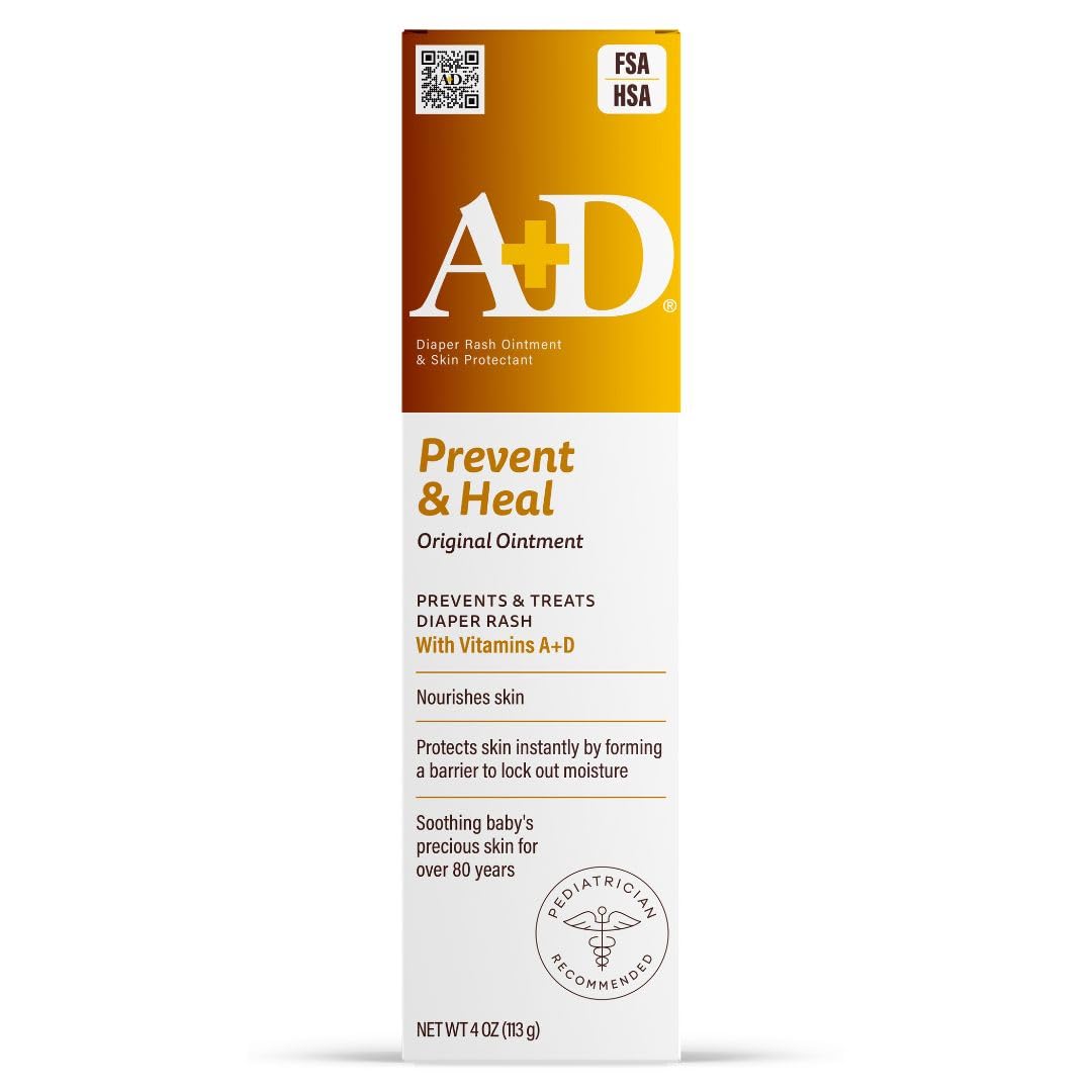 A+D Original Diaper Rash Ointment Prevents &amp; Treats Diaper Rash, Moisturizin