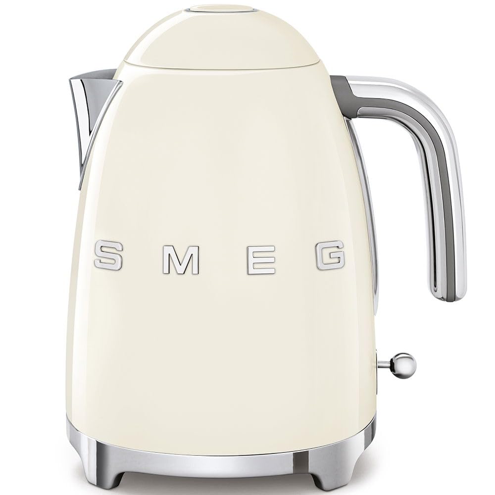 SMEG KLF03 Electric Kettle 1.7L (7 Cup), Retro Hot Water Boiler for Tea & Coffee
