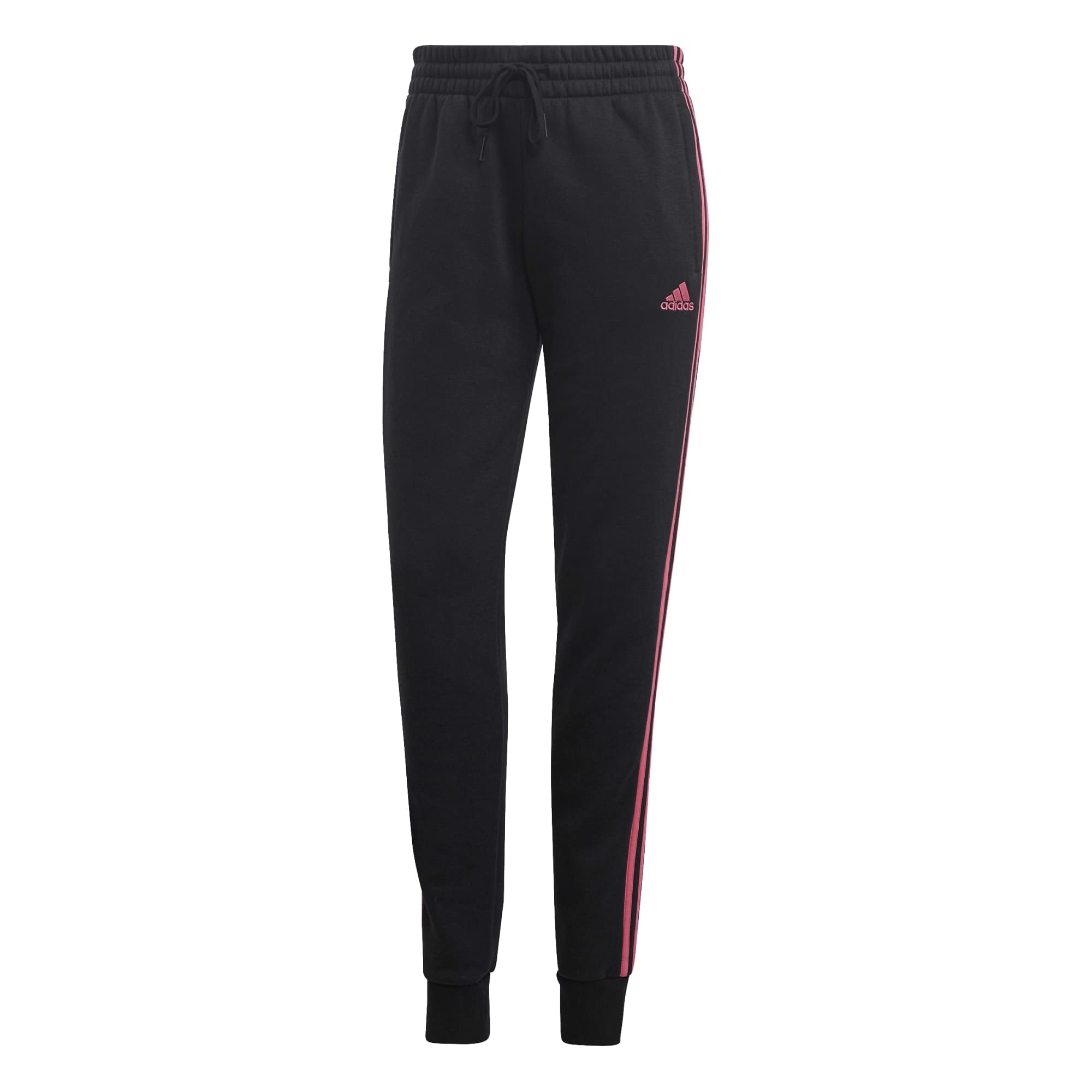adidas Essentials - French Terry Pants with 3-Stripes Cuffs - Women's Trousers