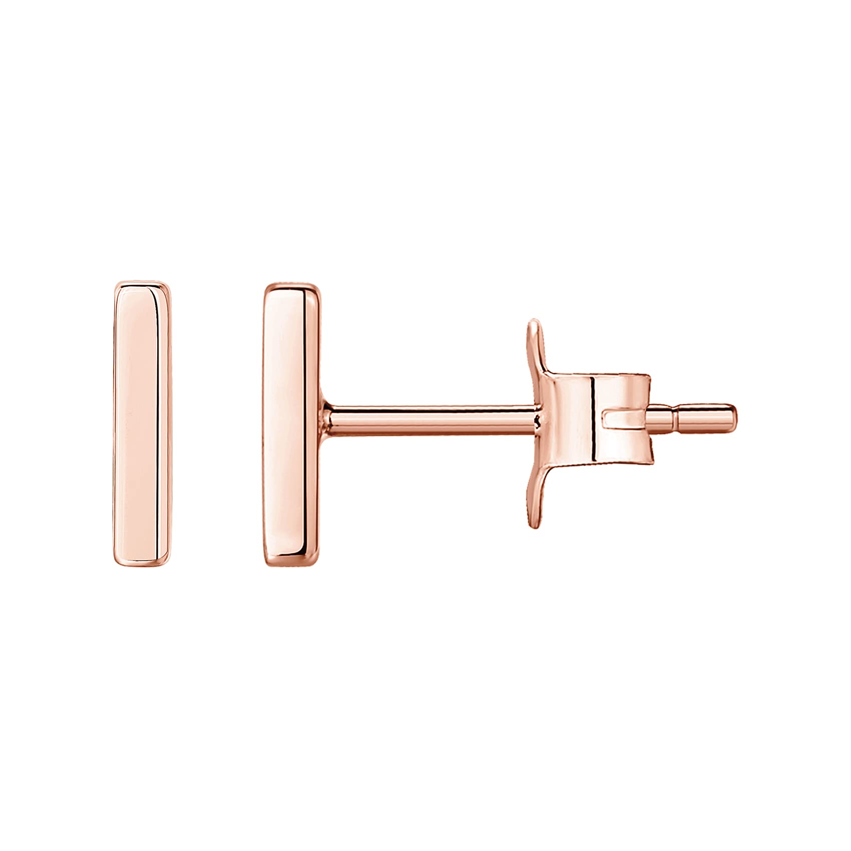 PAVOI 14K Gold Plated 925 Sterling Silver Post Earrings | Tiny Dots, Triangles, 