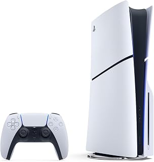 Sony, Console PlayStation 5 Édition Standard 1 To avec lecteur Blu-ray 4K, SSD Ultra-Rapide, 1 Manette DualSense avec Retour Haptique et Gâchettes Adaptatives, Couleur : Blanche + 1 000 V-Bucks inclus