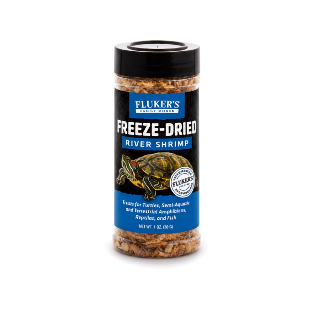 Fluker's Freeze Dried River Shrimp, Nutrient-Packed, Ideal for Lizards, Reptiles