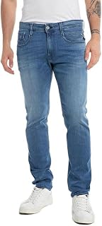 Replay Herren Jeans Anbass Slim-Fit mit Power Stretch