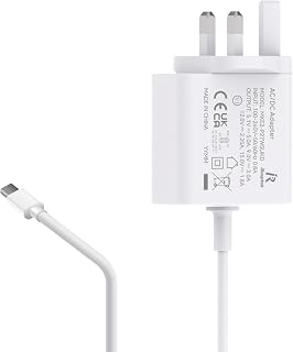 iRasptek 27W 5.1V/5A USB-C PD Power Adapter for Raspberry Pi 5 （White）