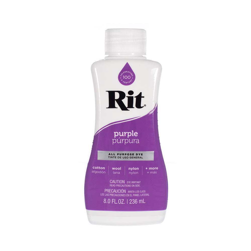 Rit Dye Liquid – Wide Selection of Colors – 8 Oz. (Purple)