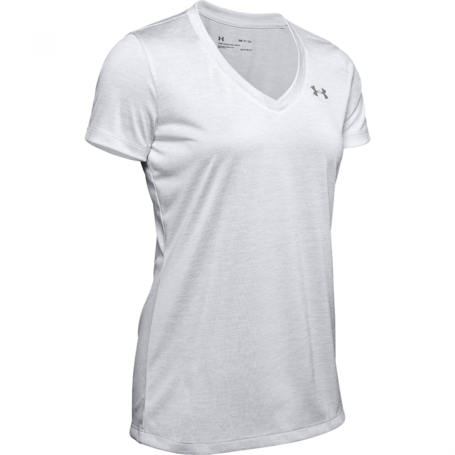 Under Armour Women's Tech Short Sleeve V - Twist Ladies T Shirt Made of 4-Way St
