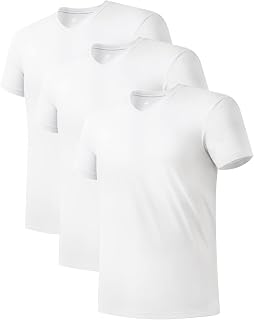 DAVID ARCHY Men's Long-Sleeved Cotton Undershirt Basic Underwear Slim Fit Ultra-Comfortable Long Sleeves