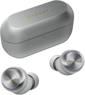 Technics EAH-AZ100E-S Wireless Earbuds with Noise Cancellation, Bluetooth Multipoint, Voice Focus AI, Comfortable In-Ear Earbuds, Silver