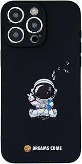 Yonds Queen for iPhone 15 Pro Cute Case, Cool Cartoon Astronaut Space Planet Moon Design Stylish Soft TPU Bumper Shockproof Anti-Slip Protector Case (iPhone 15 Pro, Music)