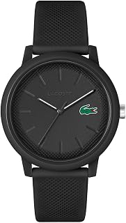 Lacoste.12.12. Kollektion Analoge Quarzuhr mit Silikonarmband mit Petit-Piqué-Struktur