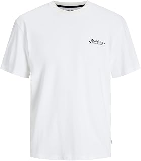 JACK & JONES Tee SS Frontprint Crew Neck Jjbeau Men's Short-Sleeved T-Shirt with Front Print