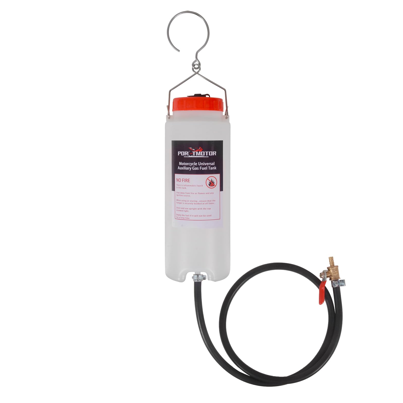 Motorcycle Auxiliary Fuel Tank (1L with Vent) Gas Tank for Small Engine Work and
