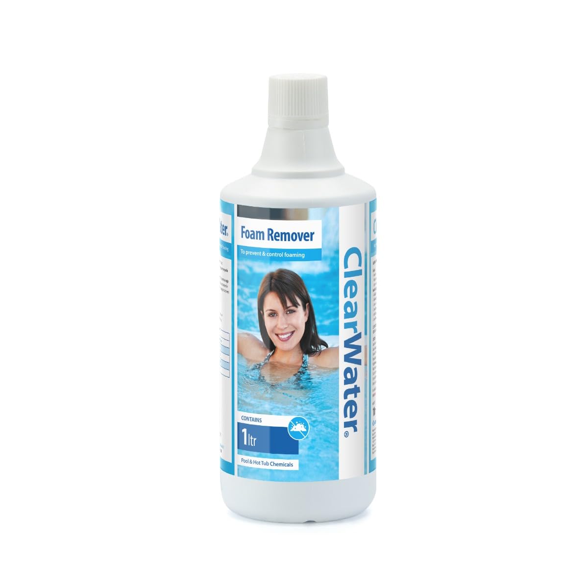 Clearwater Foam Remover Anti-Foam Hot Tub, Spa & Pool Treatment 1L | Quick Foam 