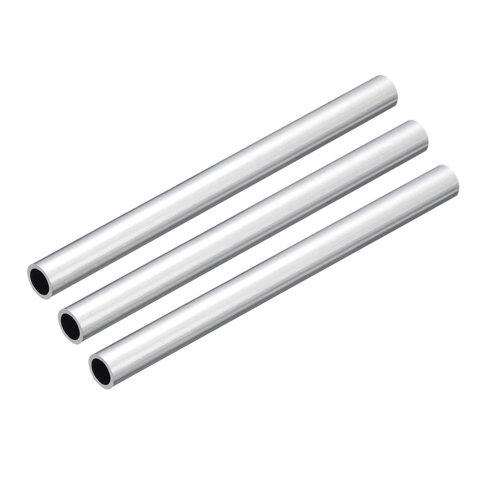 6063 Aluminum Round Tube, 8mm Outer Diameter, 6mm Inner Diameter, 100mm Length, 