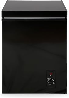 YIZORE 7.0 Cu Ft Ultra Quiet Chest Freezer, Compact, Fast Freeze,Black | Fast Freeze, Manual Defrost, Removable Basket w/Drain — for Homes, Garages & Apartments