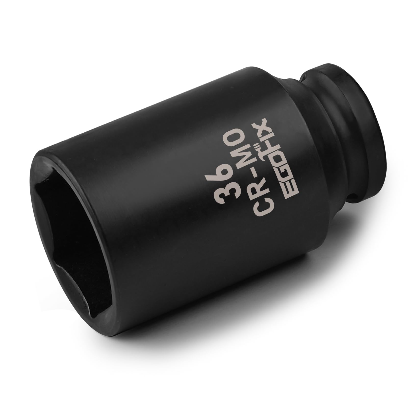 EGOFIX 36mm Socket 1/2" Drive Deep Impact Metric Socket,CR-MO 6 Point for Easy R