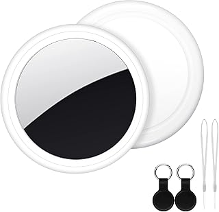 Air Tracker Tag 2 Pack [Apple MFi Certified] with Find My(iOS Only) | Key Finder with No App Needed, IP65 Waterproof, 365-Day Standby, Wallets Keys Bags Luggage Locator Tracker Tag