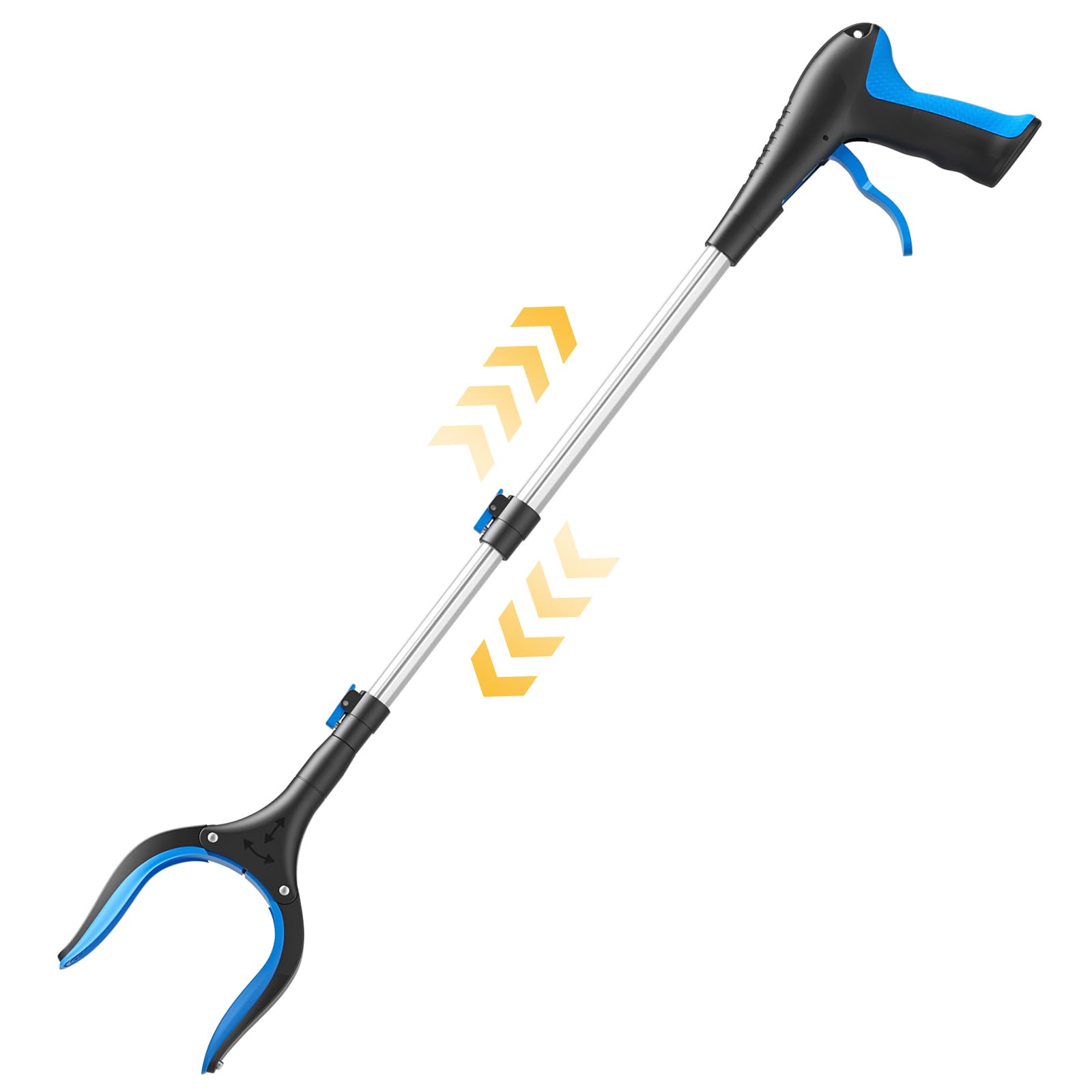 FGRHY Telescopic Grabber Reacher Tool, 5-Level Adjustable Length (23'' to 41'') 