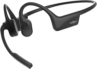 SHOKZ OpenComm2 Open-Ear Bluetooth Headset, Noise-Canceling Mic | Bone Conduction Headphones；Mute Button for Work Calls and Meetings; PC and Mac Compatible；16-Hour Battery Life & Quick Charge