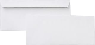 Amazon Basics #10 Security-Tinted Self-Seal Business Envelopes for Documents, Privacy, Home & Office, White, 500-Pack