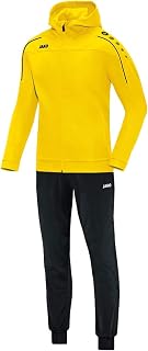 JAKO Classico M9450 Men's Polyester Tracksuit with Hood, Night Blue/Citro, XXL