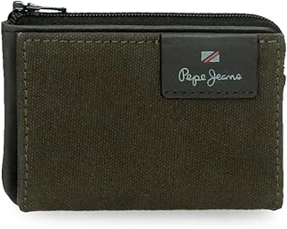 Pepe Jeans Hilltop Wallet with Card Holder Green 11x7x1.5cm Leather