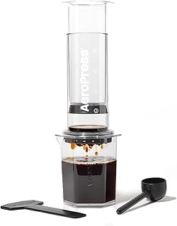 AeroPress Clear XL French Press - Large All-in-One - Espresso Style Manual Coffee Maker & Filter - 2 Minute Brew - Portable for Travel and Camping