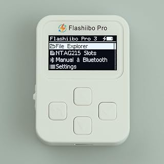 Flashiibo Pro Gen3 NFC Figure Emulator, 16MB Storage / 5000+ Files, USB Type-C Recharging, 1.4" OLED Screen, Compatible with 50+ Games on Switch, Switch Lite, Switch 2 & More, Bypass Daily Scan Limit