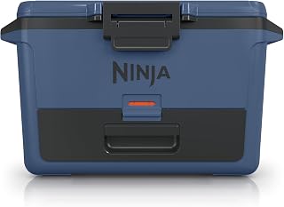 Ninja FB151BL FrostVault 50qt Hard Cooler with Dry Zone, Lakeshore Blue - (Renewed)