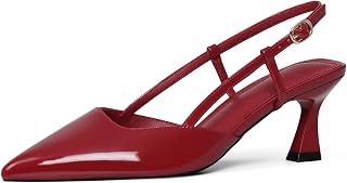 Women’s Kitten Heels Slingback 2026 Closed Pointed Toe Stiletto Pumps