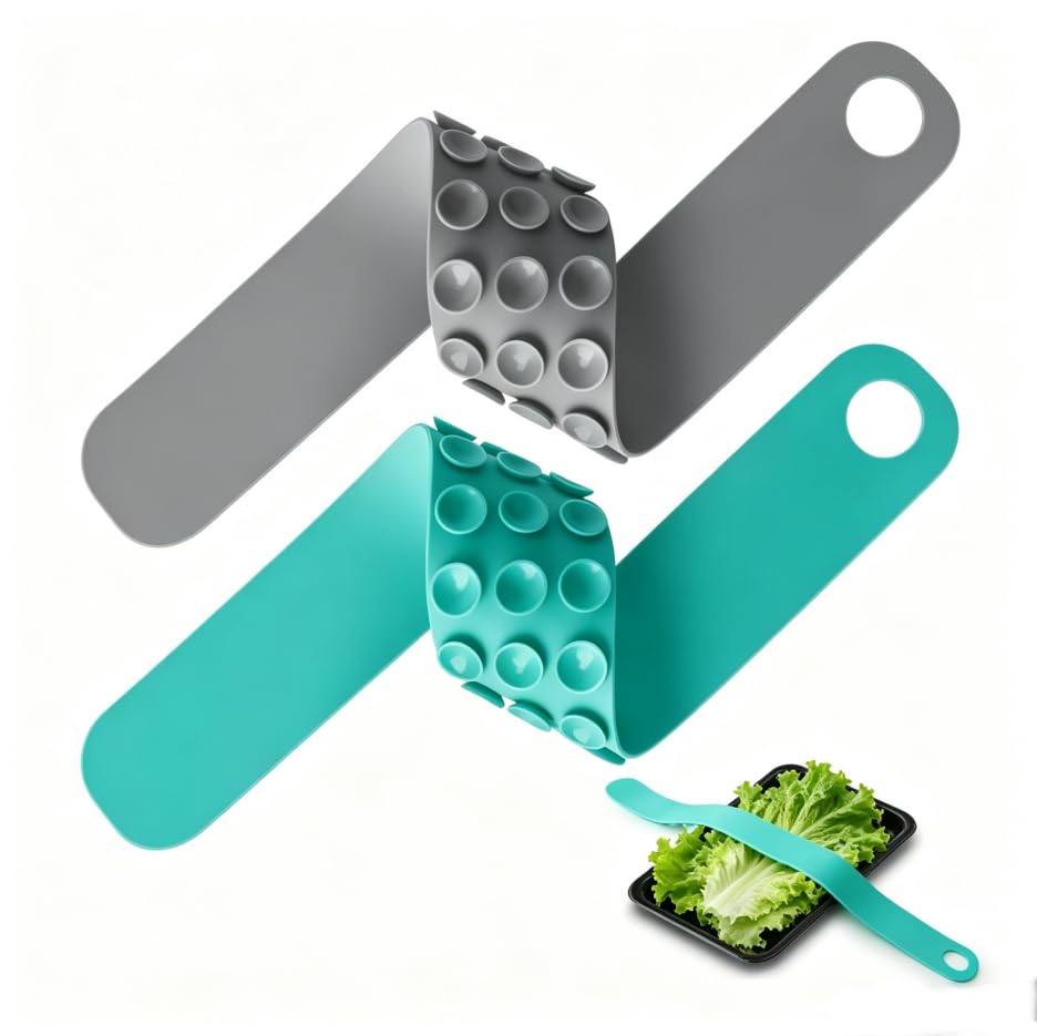 RIGHTWELL Thaw Belt, 2 Pack Silicone Sink Thawing Fixator Belt for Frozen Meat a