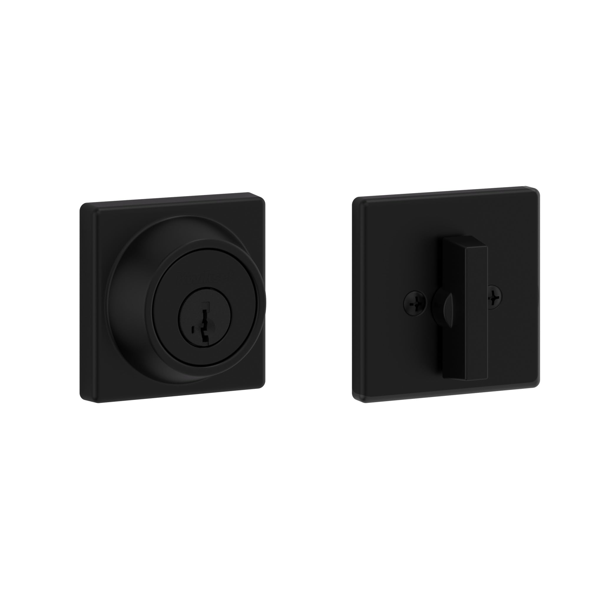 Kwikset 660 Single Cylinder Deadbolt with SmartKey Security, Matte Black | Singl