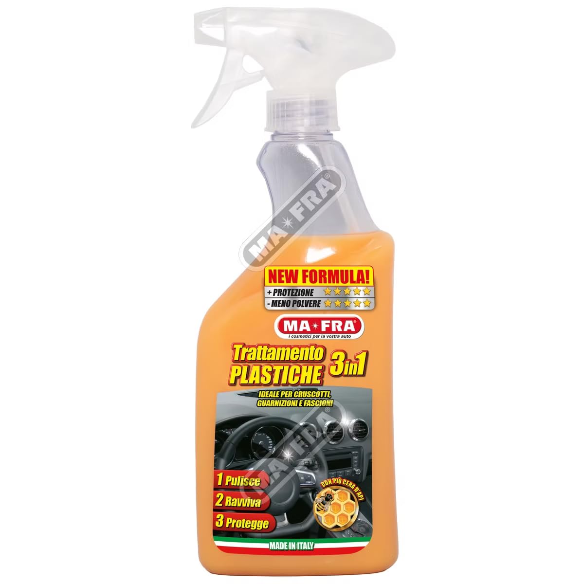 Ma-Fra 3-in-1 Plastic Treatment, Cleans, Revives and Protects Car Interior | and