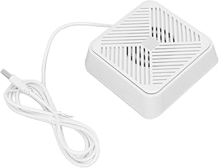 VINGVO USB Mini Dishwasher, Integrated IP67 Powerful Ultrasonic High Frequency USB Dishwasher Portable 5V with Silicone Suction Cup for Household (White)