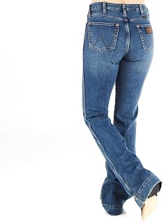 Wrangler Womens Retro Five Pocket High Rise Trouser JeanJeans