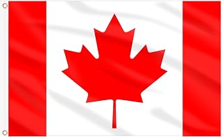 AhfuLife Canada Flag 3 x 5 Ft for World Cup Decorations 2026 Double Side with Brass Eyelets for Olympic Party Bar Garden Street Decoration Indoor Outdoor