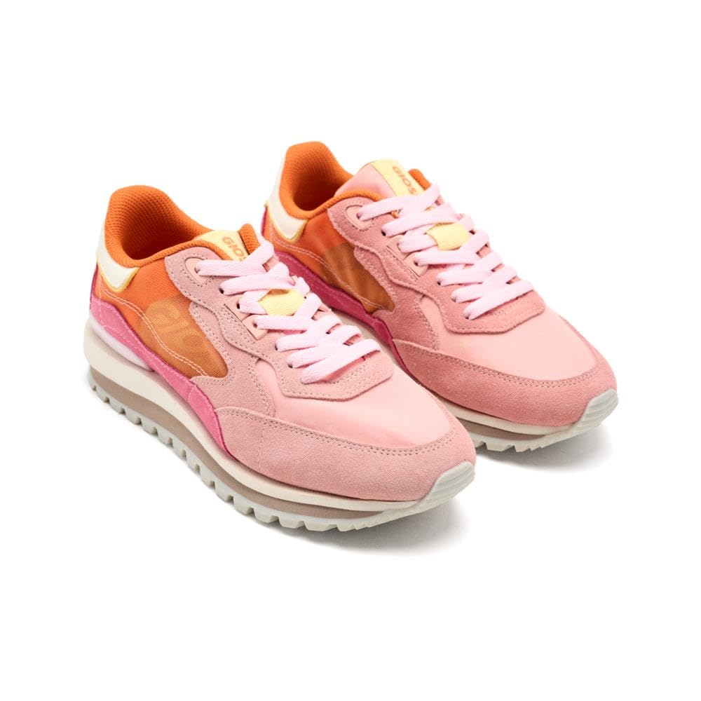 GIOSEPPO IOLA Leather Grid Sneakers