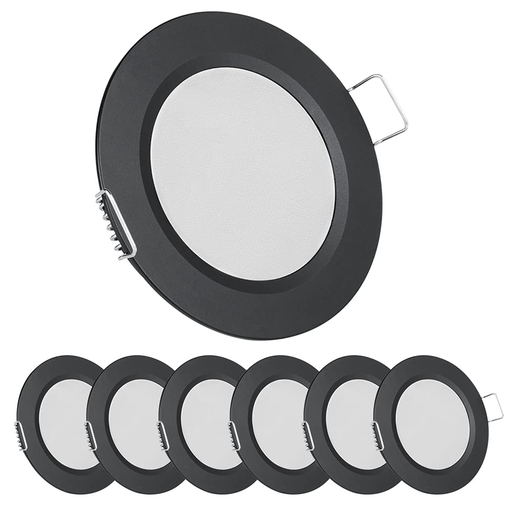 acegoo 12V LED Campervan Recessed Mount Ceiling Light, 2.5W 6 Pack CRI 93 Carava