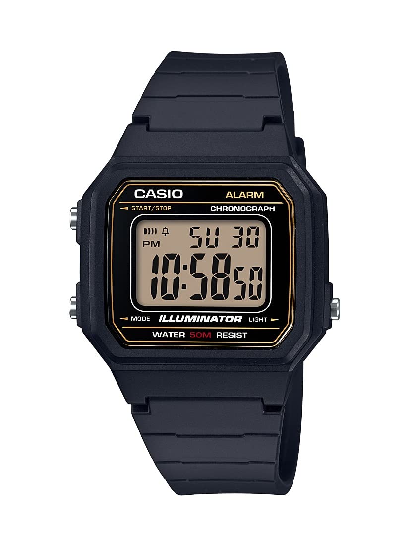 Casio W217H Series | Men’s Digital Watch | 50M WR | 1/100 Second Stopwatch | LED