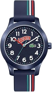 Lacoste Montre à Mouvement à Quartz Trois Aiguilles pour Enfants Collection LACOSTE.12.12 Kids avec Bracelet en Silicone