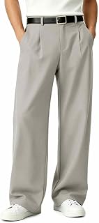 Runcati Men's Wide Stretch Chino Pants
