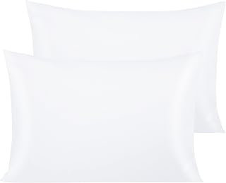 NTBAY 2 Pack Egyptian Cotton Standard Pillowcases, 50x75 cm, White