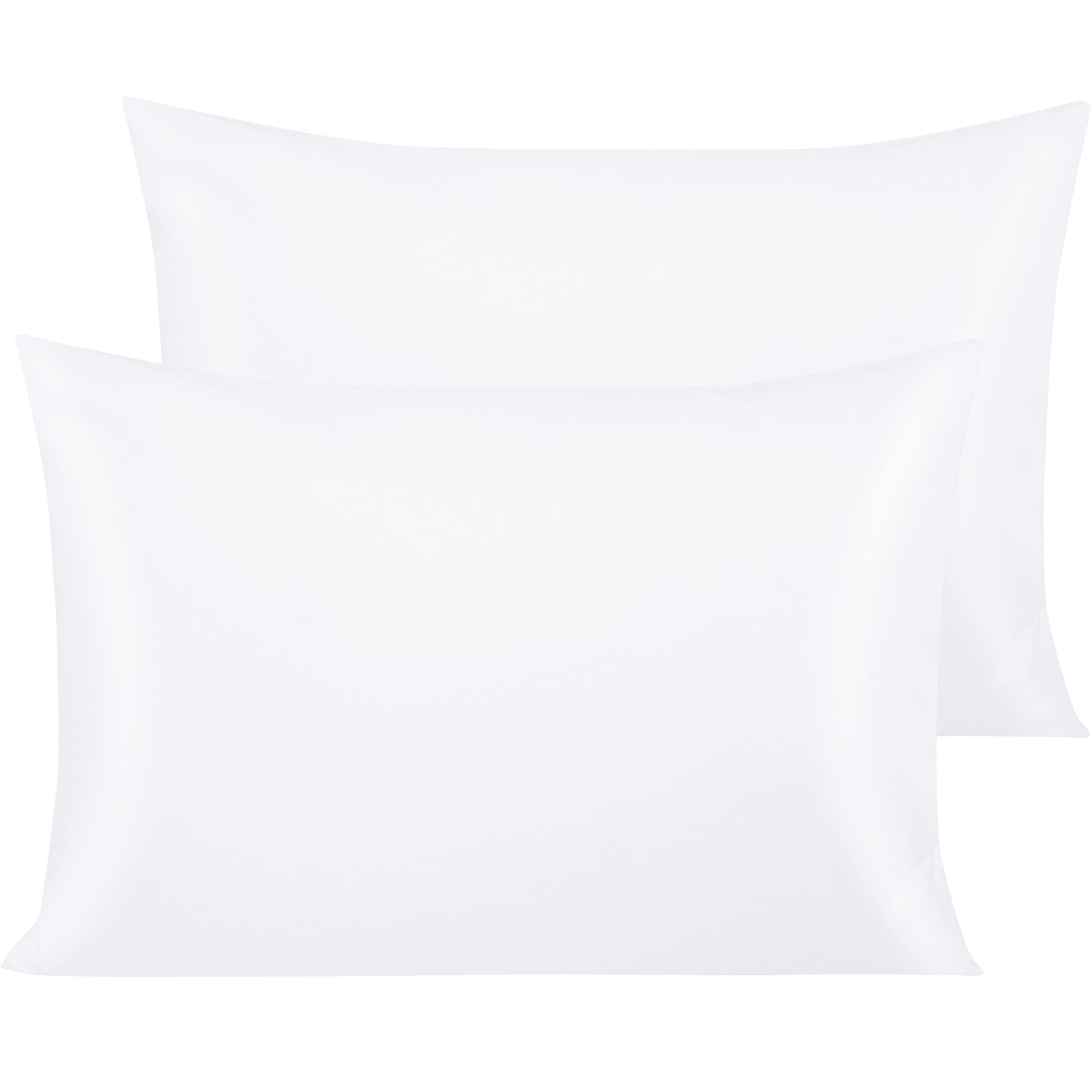 NTBAY 2 Pack Egyptian Cotton Standard Pillowcases, 50x75 cm, White