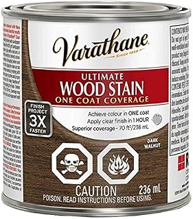 Varathane Oil-Based Interior Wood Stain in Dark Walnut, 236 mL