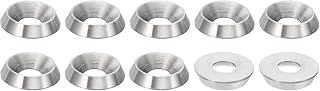 M5 Finishing Countersunk Washers, 14mm Diameter, 3mm High, Solid 304 Stainless Steel, CNC Finish, Cutting Head Gasket for Industrial Construction (Pack of 10)