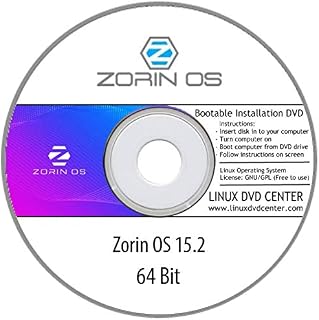 Zorin OS Desktop Live 15.2 "Core" (64Bit) - Bootable Linux Installation DVDs